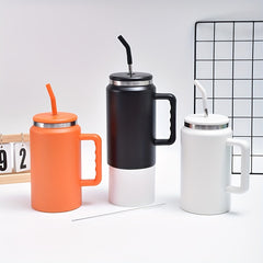 1500ml Stainless Steel Water Bottle Insulated Leakproof Outdoor Travel Cup