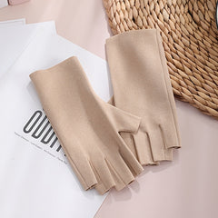 Women's Warm Fingerless Gloves, Durable & Cozy