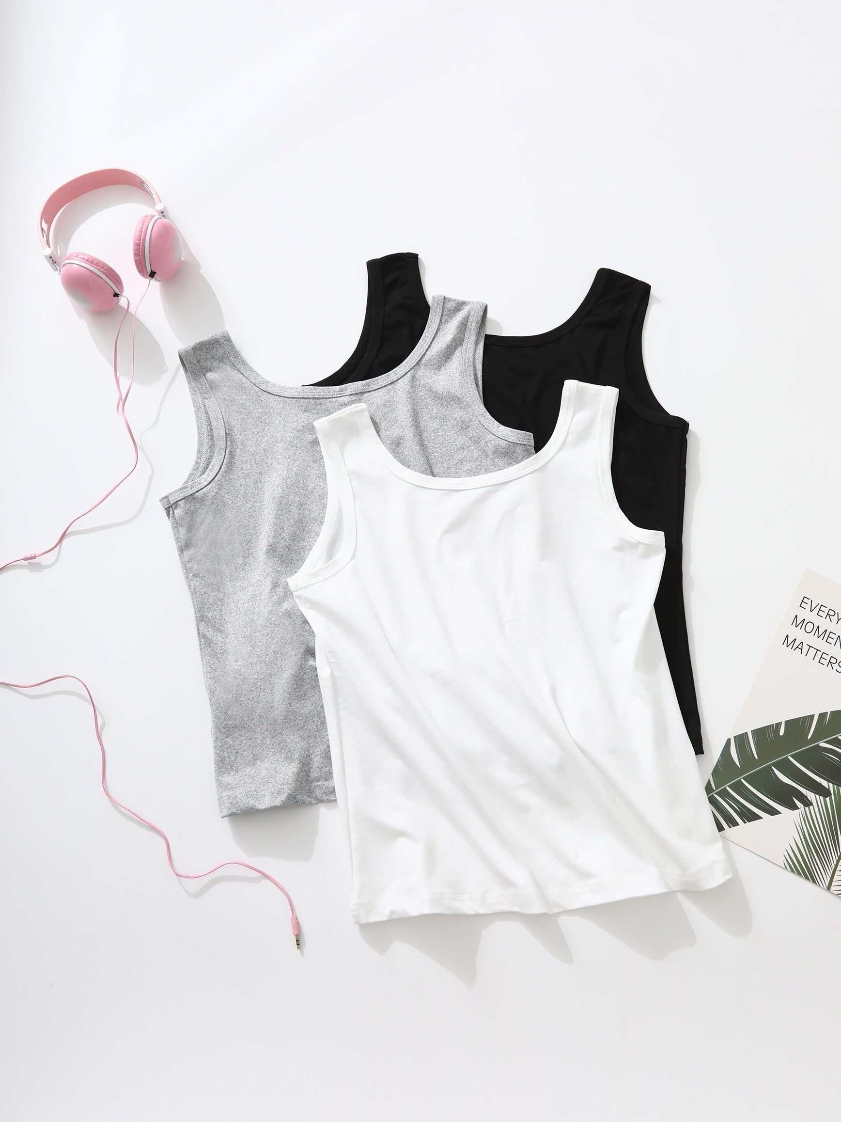 3-Pack Women's Solid Tank Sleep Tops