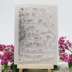 Transparent Water Drop Silicone Stamp for Crafting