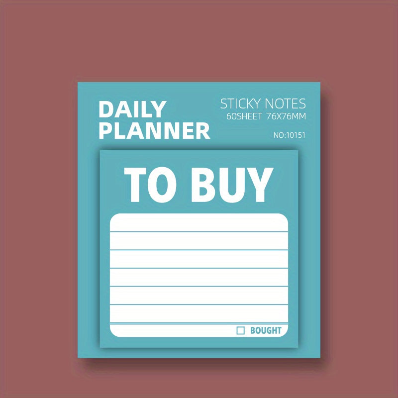 60 Sheets Cartoon Sticky Notes for Student Memo Book