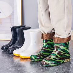 Men's Waterproof Rain Boots Non Slip Durable Work Shoes