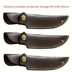 Outdoor Portable PU Leather Sheath for Knife