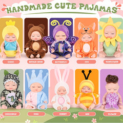 10pcs 4 Inch Dolls with Animal Clothes - Gift Set for Toddlers Girls