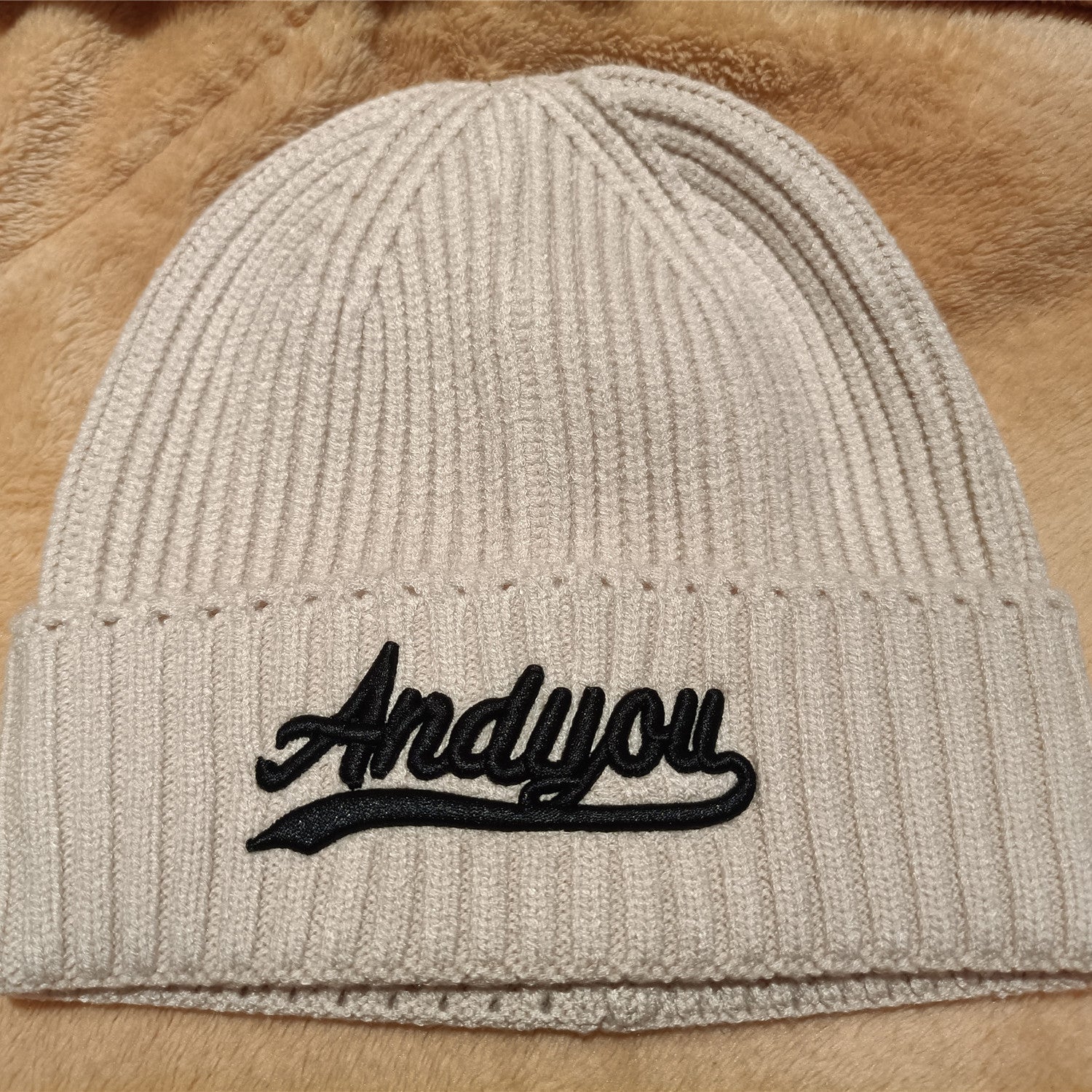 Letter Embroidered Wool Hat Size 22 8 6 22inch