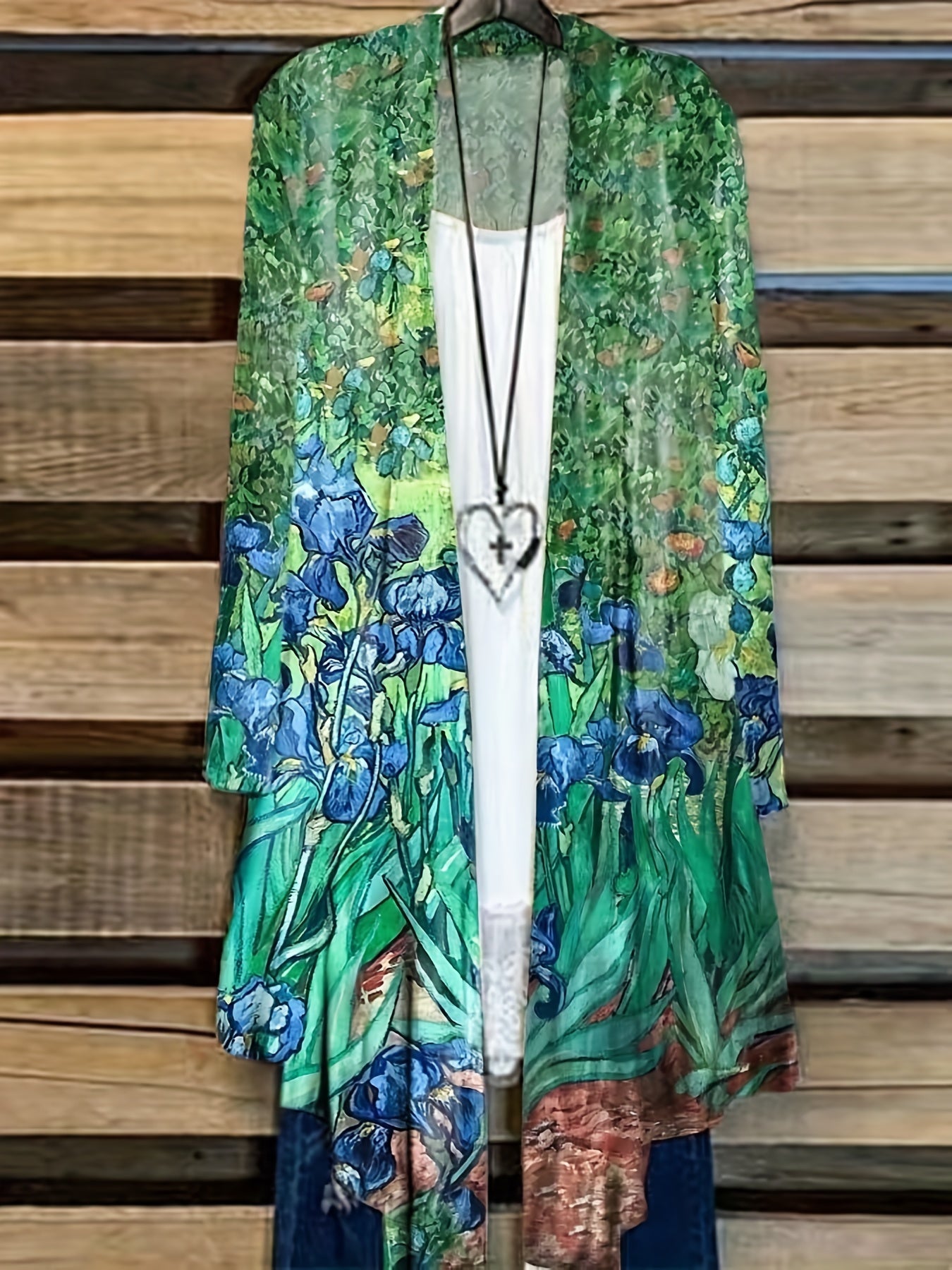 Floral Print Long Sleeve Cardigan
