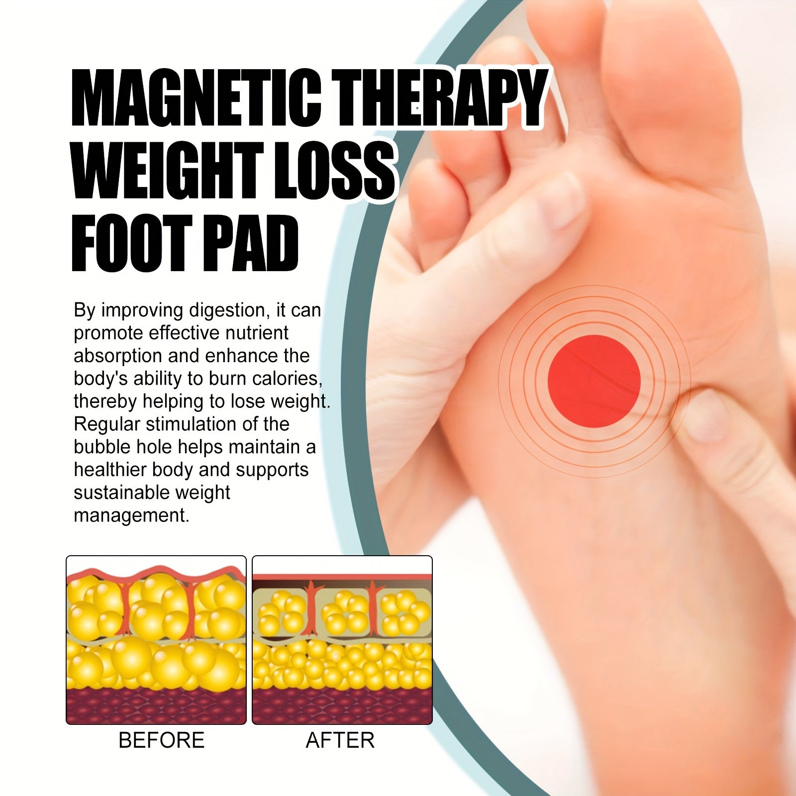 Acupressure Forefoot Pad Tummy Control Body Shaper Size Up