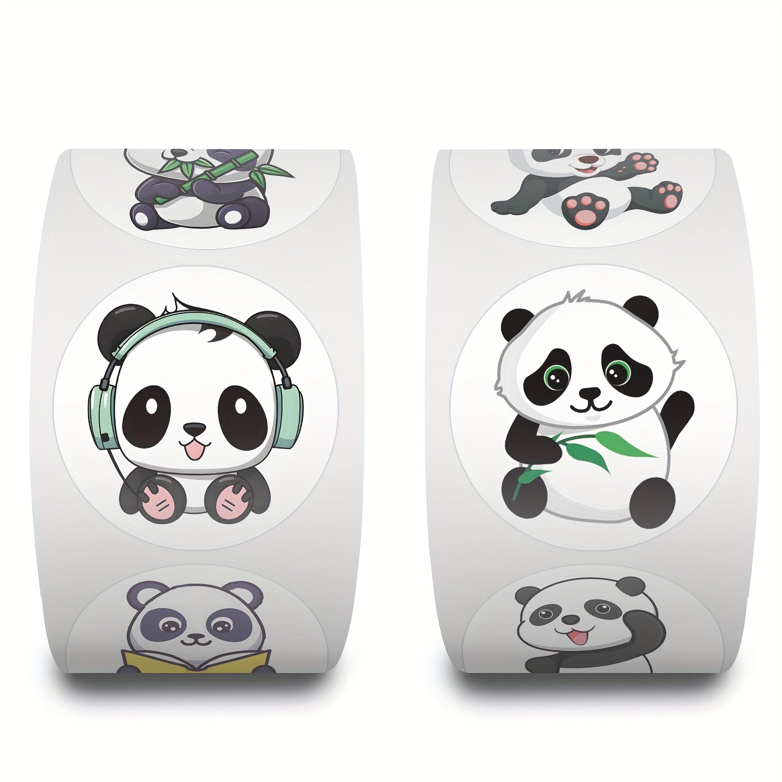 500pcs Cartoon Panda Animal Tape Decorative Luggage Mobile Phone Case Roll
