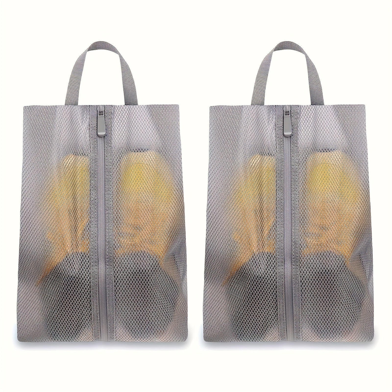 2pcs Travel Shoe Storage Bags Large Capacity Portable Dustproof Shoe Storage