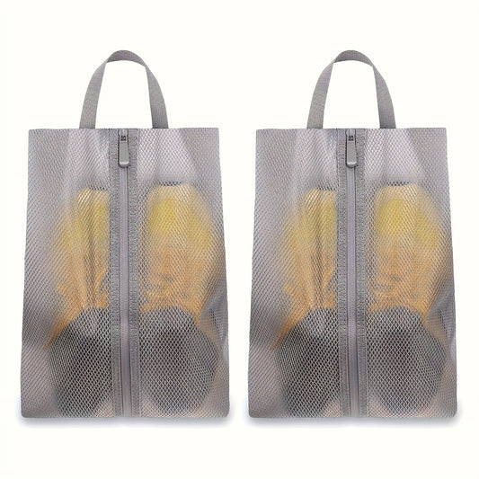 2pcs Travel Shoe Storage Bags Large Capacity Portable Dustproof Shoe Storage