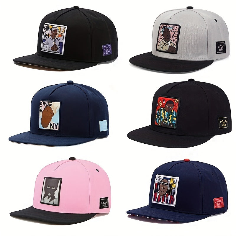 Men's Portrait Print Baseball Cap For Outdoor Sport