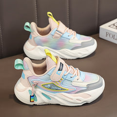 Girls' Chunky Soft Sole Sneakers Comfy Non Slip Casual Shoes