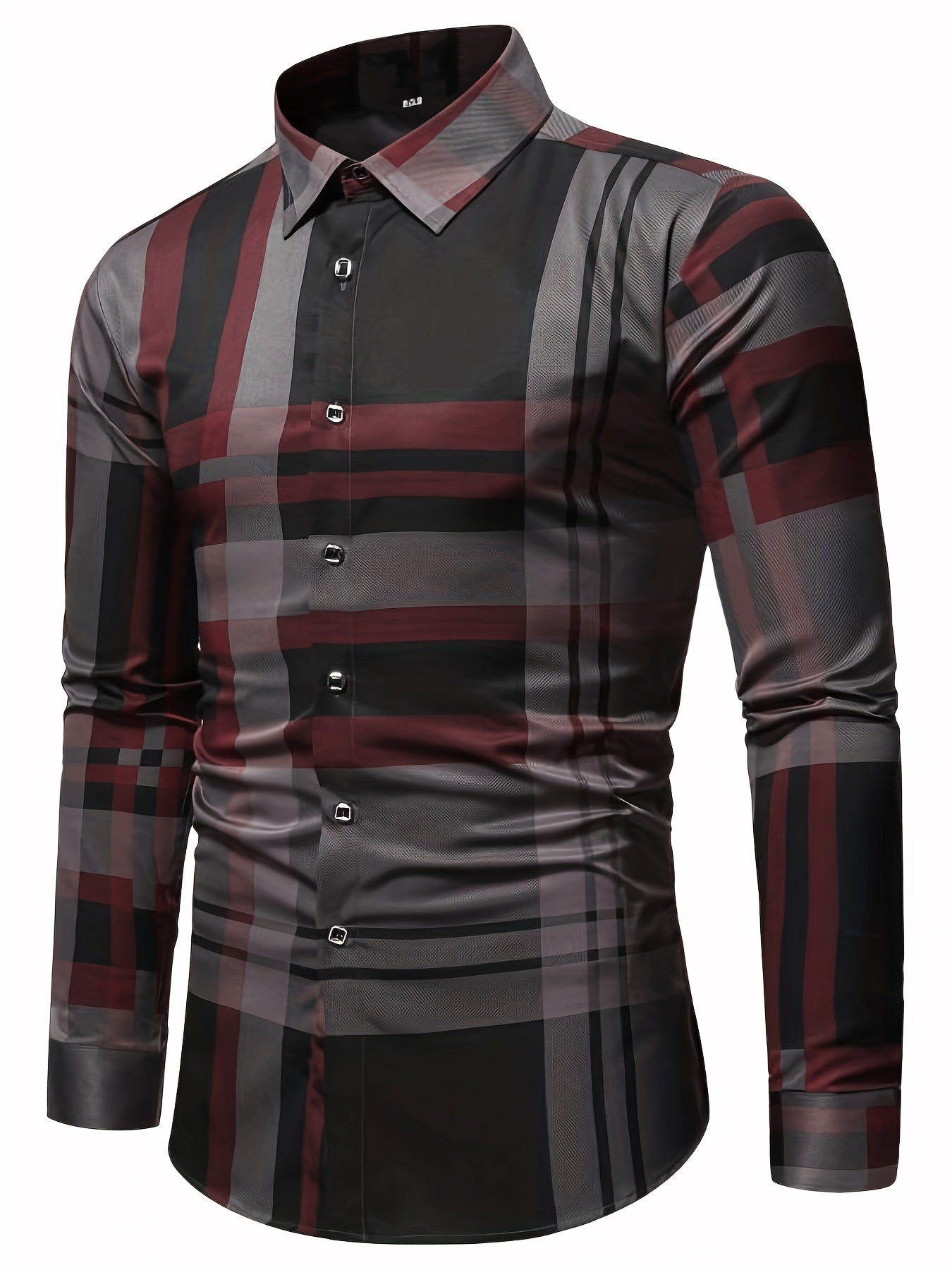 Mens Semi Formal Long Sleeve Shirt Spring/Summer