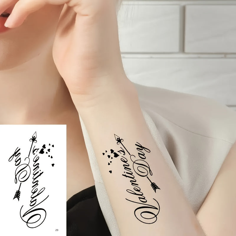 Waterproof Temporary Tattoo Stickers Floral Butterfly Heart Feather & Star