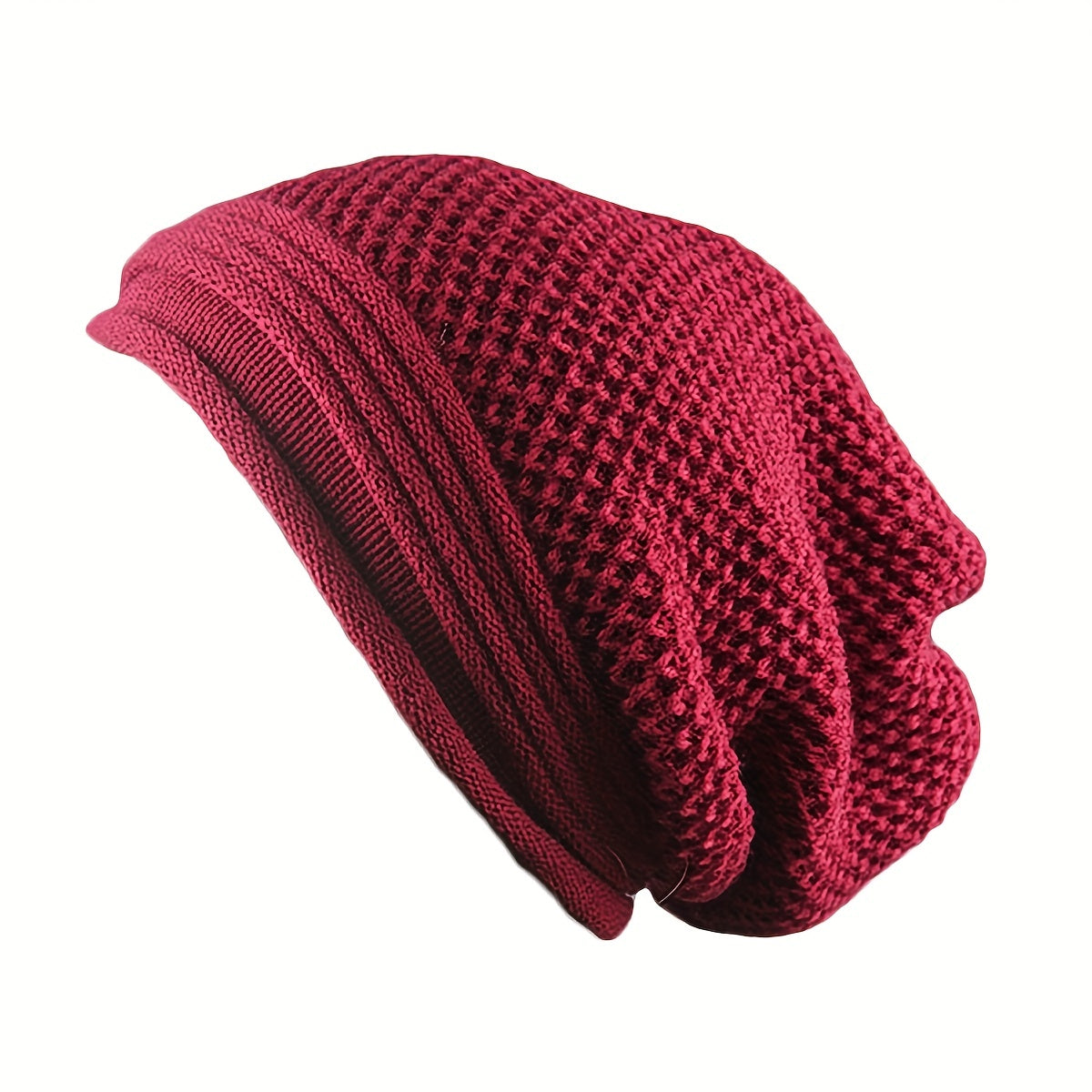 Oversized Slouchy Baggy Beanie Solid Knit Hat Women Ski Cap