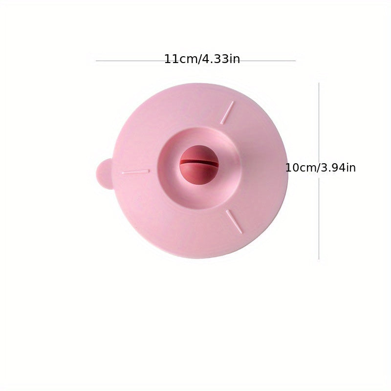Multicolor Round Silicone Cup Lids Reusable Cover for Cold Coffee