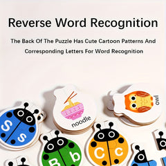 Educational Letter Matching Puzzle Toy for Toddlers Ages 3-6