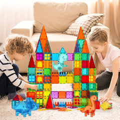 3D Dinosaur Magnetic Building Blocks Kids Toy Set