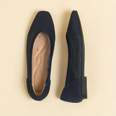 Women's Knit Ballet Flats Soft Sole Slip On Shoes Casual Driving