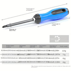 Telescopic Magnetic Screwdriver Set Hard Screwdriver Household