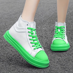 Men's High Top Canvas Shoes Comfy Non Slip Flats