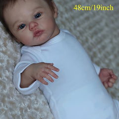 Soft Silicone Reborn Doll with 3D Marble Texture Skin