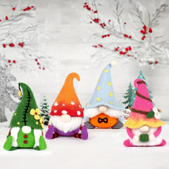 Christmas DIY Wool Felt Kit with Video Tutorial - Material Package
