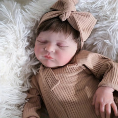 Lifelike 50 3D Painted Texture Sleep Regeneration Doll Soft Fabric Body
