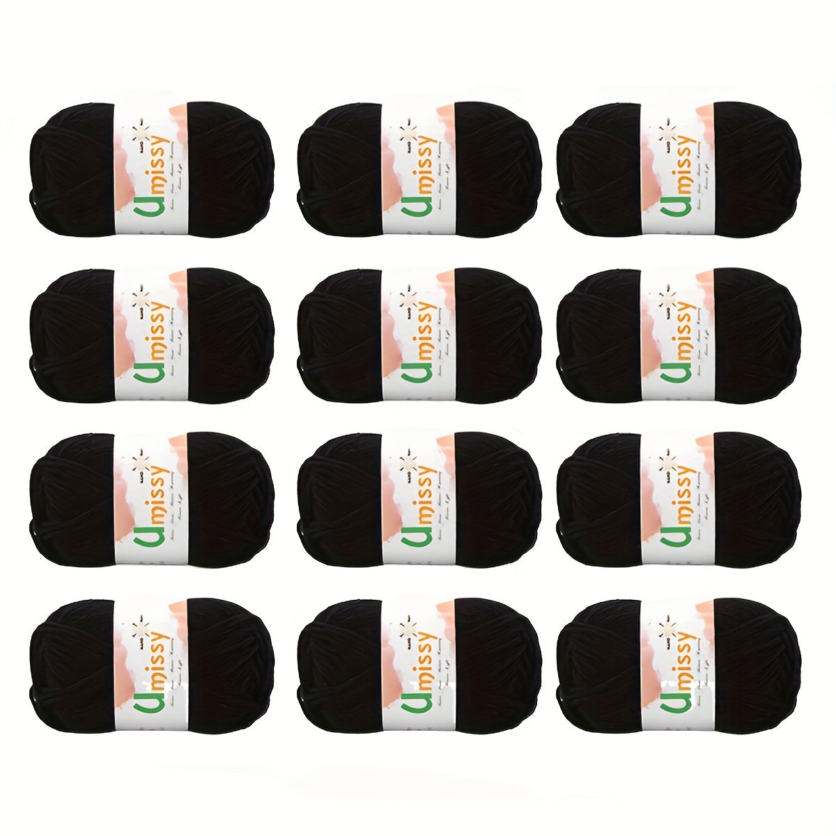 12pcs Mini Soft Yarn for Crocheting & Knitting, Scarf Sweater Shawl Throw