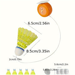 6pcs Badminton Trainer Rebound Device For Indoor Single Training
