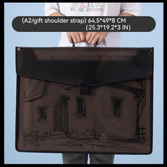 Waterproof Art Storage Bag Large Capacity 21.5x16x2.3 Inches