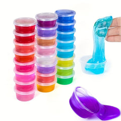 50pcs 2.4 oz Mucus Foam Ball Storage Container with Lid