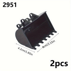 2pcs Excavator Bucket Bricks Toys Compatible with 15265 2951 2950 24120 47508