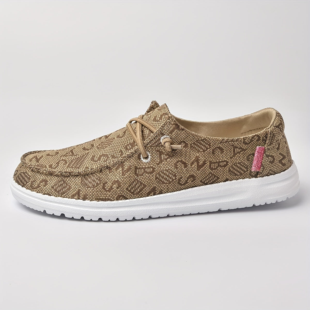 Women's Printed Flat Loafers Slip On Sneakers, Breathable Walking Shoes
