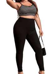 High Rise Solid Skinny Leggings