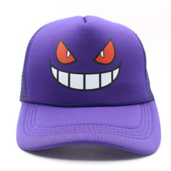 Anime Trucker Hat Baseball Caps Cartoon Funny Hat Adjustable Outdoor Mesh