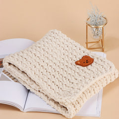 Chunky Chenille Yarn for Knitting & Crocheting Hat Scarf Cushion 50g