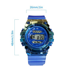 Transparent Strap Bright Gradient Student Watch