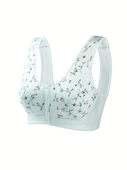 Floral Print Seamless Comfort Bralette