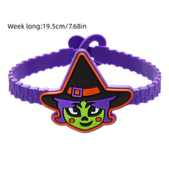Halloween Rubber Slap Bracelets for Kids Party Favors