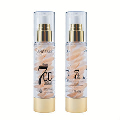 Two Tone Spiral Makeup Primer CC Cream Even Skin Tone Full Coverage Long Lasting