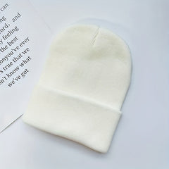 Outdoor Solid Knitted Hat for Men and Women