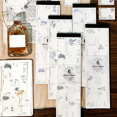 30 Sheets Memo Pad Summer Flower Series DIY Decoration Base Post
