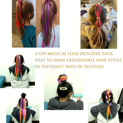 Colorful Wig Braids Ponytail Hair Extension Hair Tie Hair Bands
