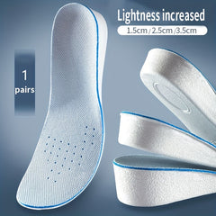 Invisible Height Increase Insoles, 1.5-3 Inch, Unisex, Breathable