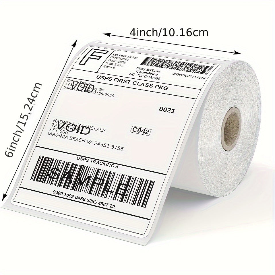 Thermal Address Label Stickers 10 16X15 Self Adhesive for Stores