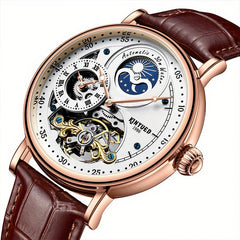 Men's Moon Phase Sports Watch Waterproof