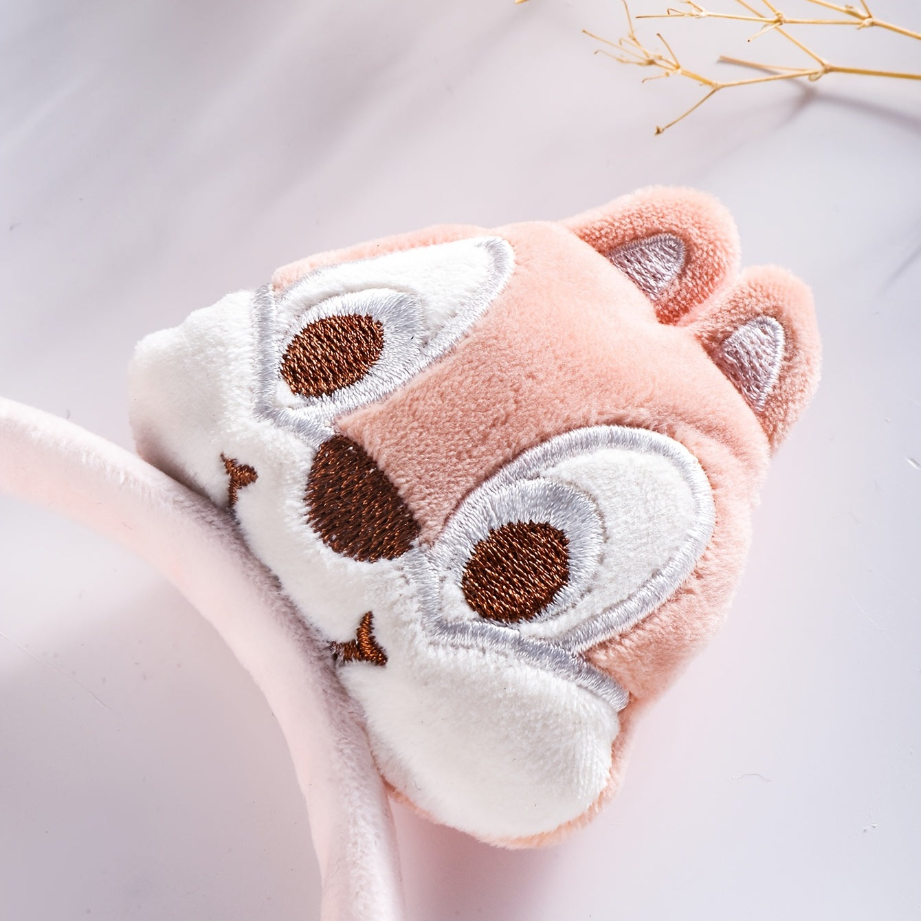 Girls Cartoon Headband with Mini Squirrel Doll Hair Accessories