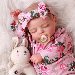 20 Inch Reborn Baby Doll Anime Themed Vinyl Sleeping Newborn with Accessories