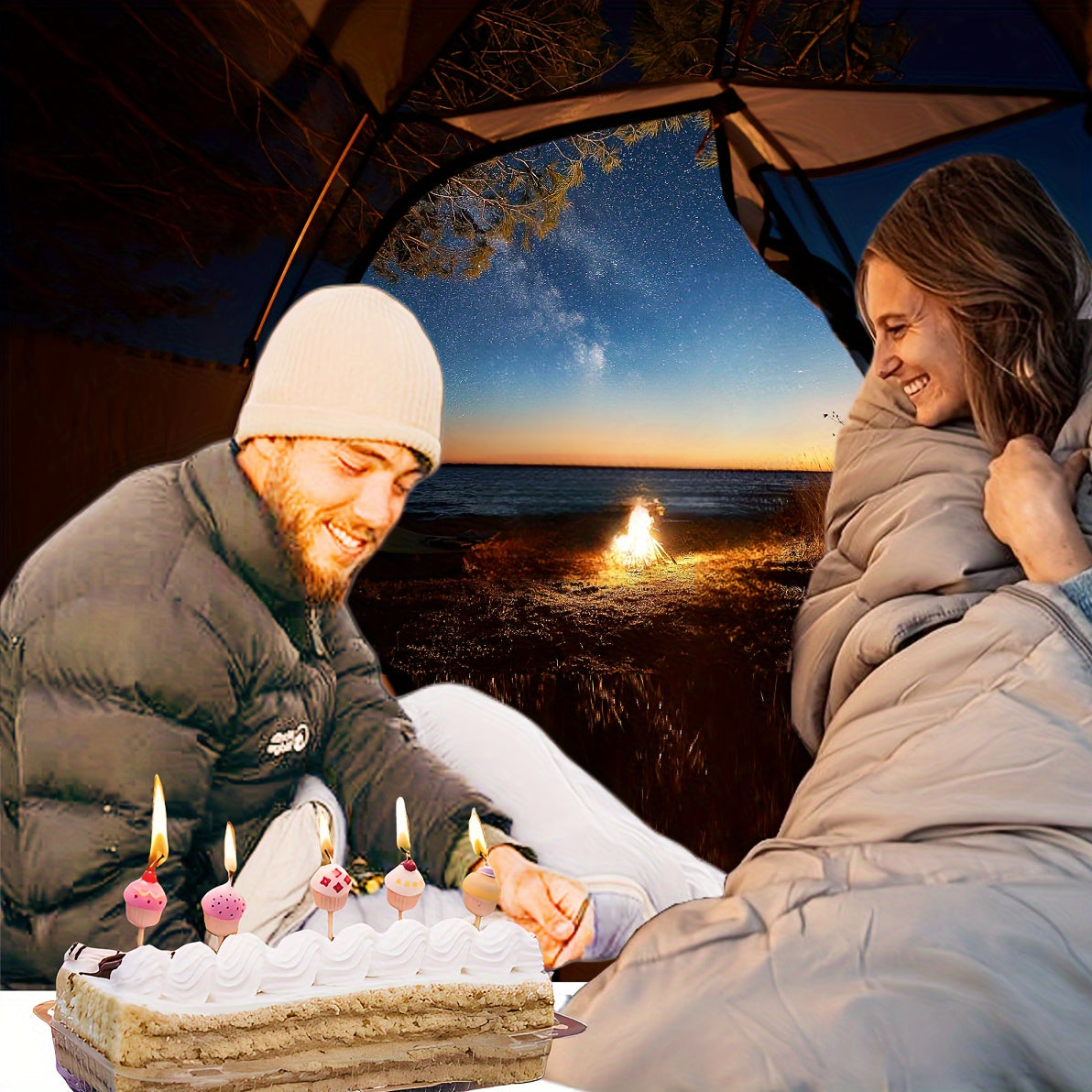 Thickened Comfort Sleeping Bag for Camping Hiking Traveling